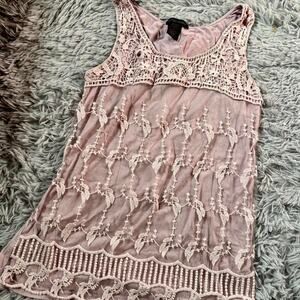 Lavender Lace Delicate Ethereal Pixie Coquette Soft Girl Whimsy Fairy Tank